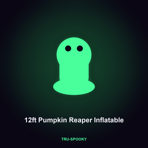 12ft Pumpkin Reaper Inflatable with Skeleton