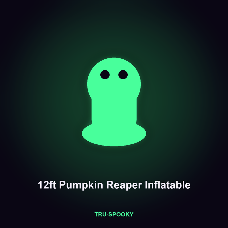 12ft Pumpkin Reaper Inflatable with Skeleton
