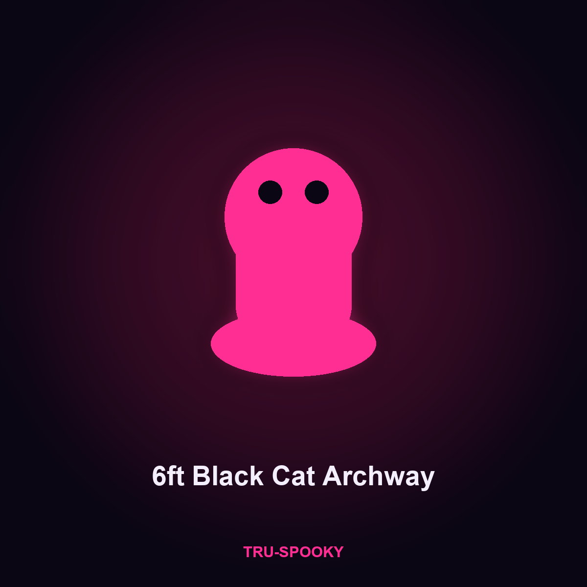 6ft Black Cat Archway Inflatable