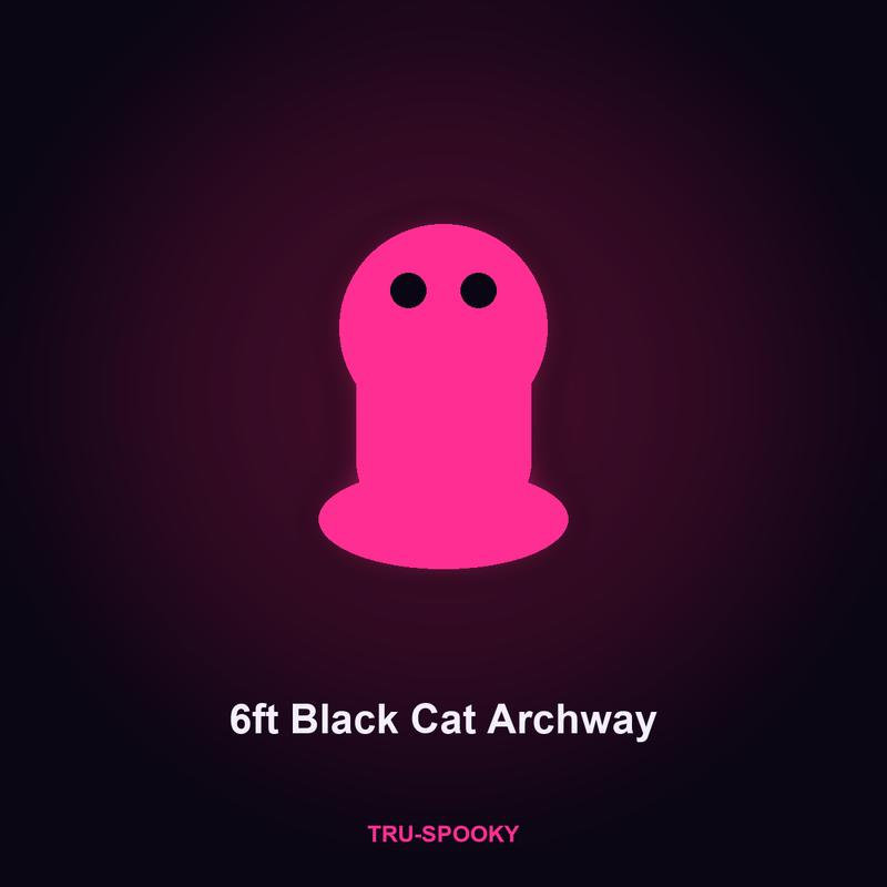 6ft Black Cat Archway Inflatable