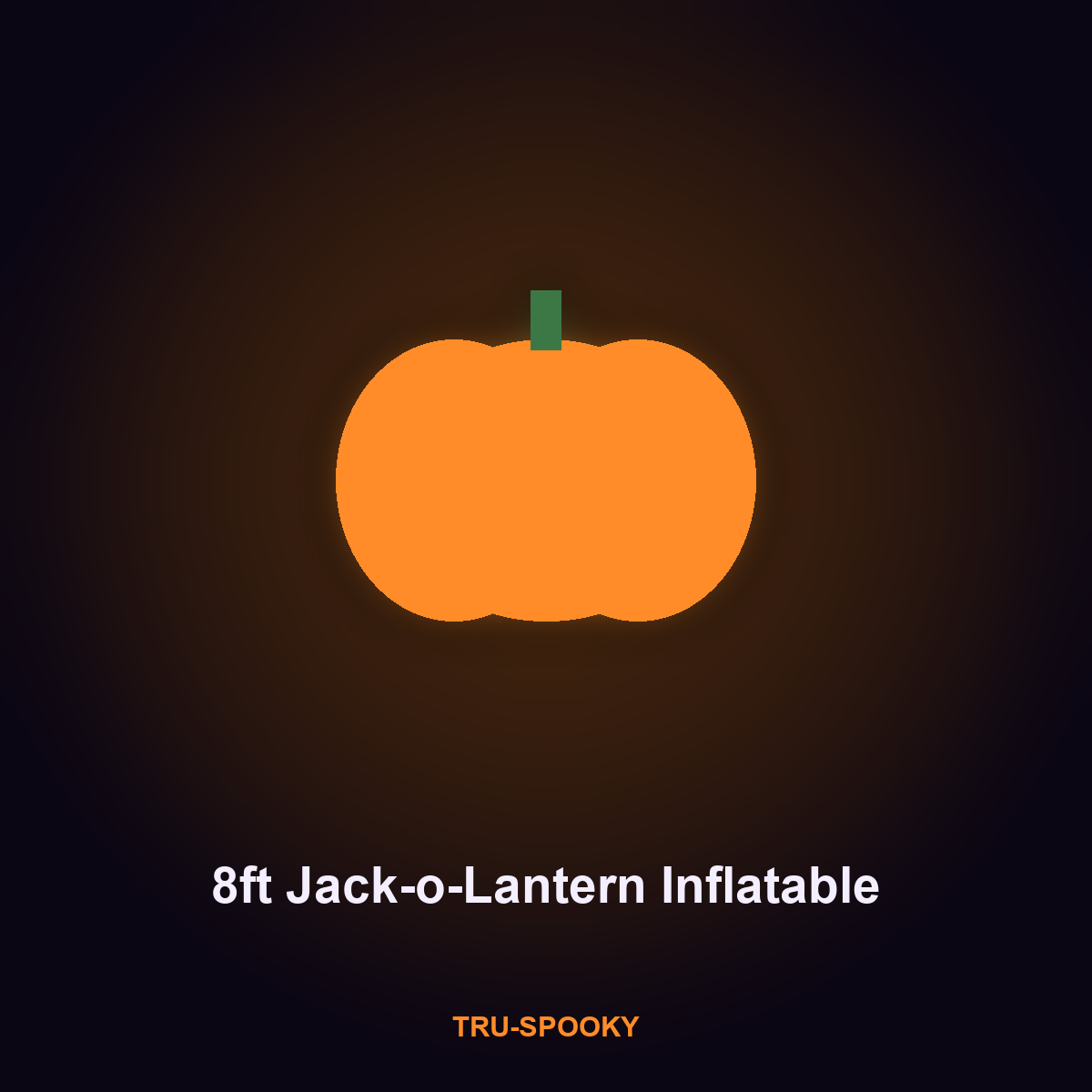 8ft Jack-o-Lantern Inflatable with Rotating LED
