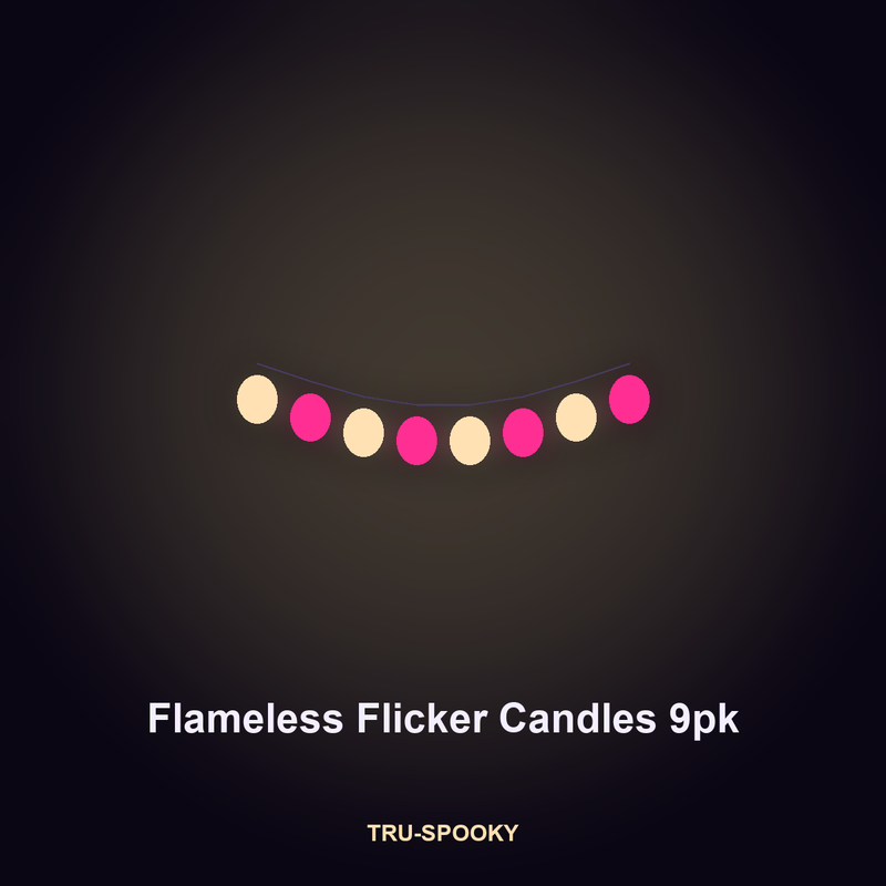 Flameless Flicker Candles, 9pk
