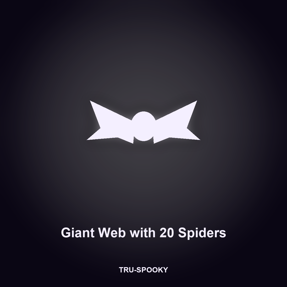 Giant Web with 20 Poseable Spiders