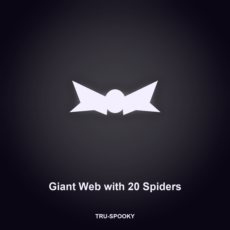 Giant Web with 20 Poseable Spiders