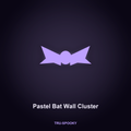 Pastel Bat Wall Cluster, 24pc