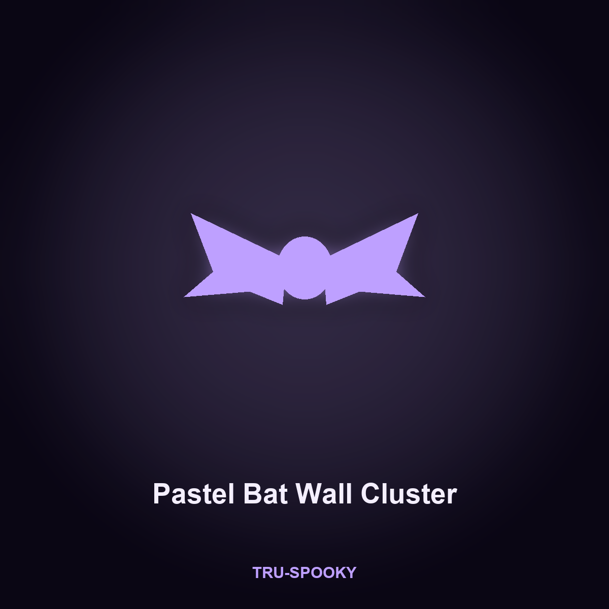 Pastel Bat Wall Cluster, 24pc