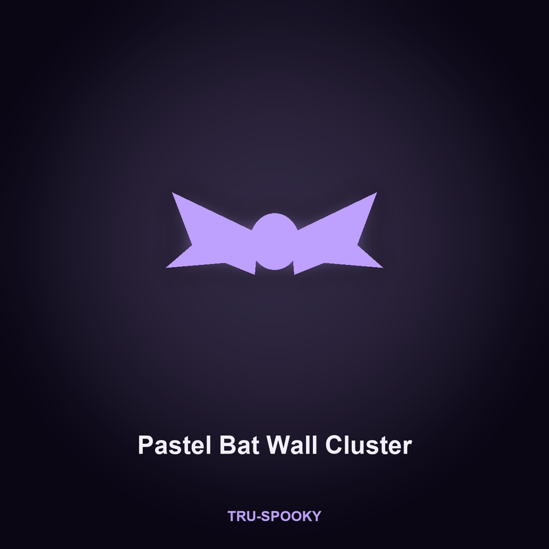 Pastel Bat Wall Cluster, 24pc
