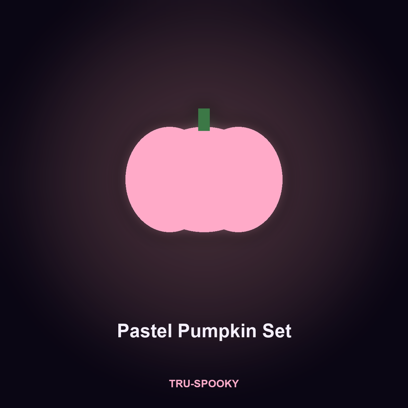 Pastel Pumpkin Set, Pink Sage White