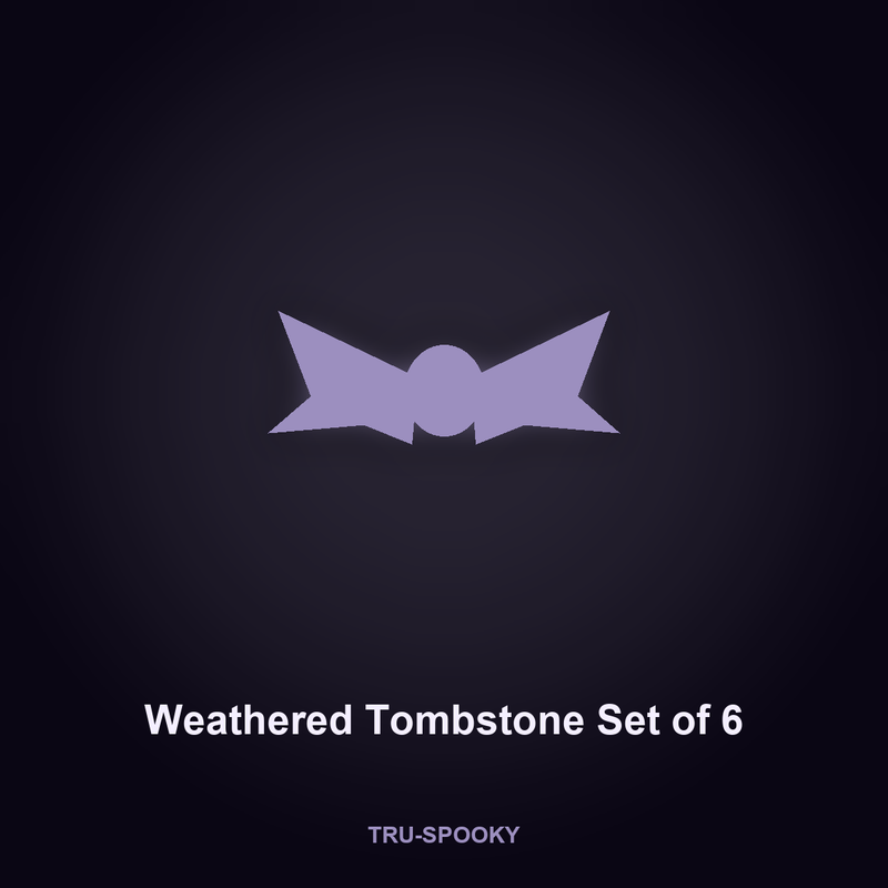 Weathered Tombstone Set of 6